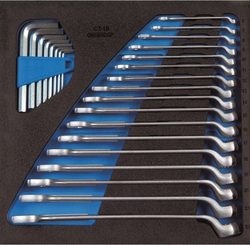 Gedore - Check-Tool-Einlage mit Sortiment 1500 CT2-1 b, 2308819