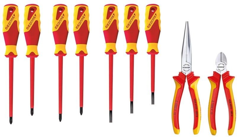 Gedore - VDE-Zangen/Schraubendrehersortiment für Werkzeugkarte ET-1100 w