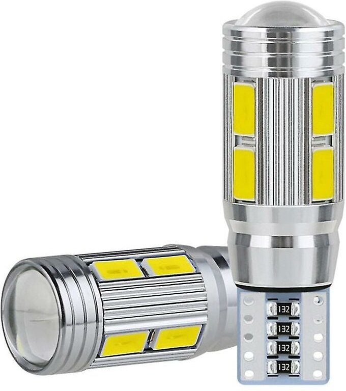 Woosien - 2 stücke W5w T10 12 v 6000 karat 5630 10 Smd Auto Led-lampe Canbus Kennzeichen Keil Seite Drehen singal Licht ...