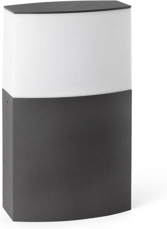 Faro Barcelona - Faro Datna - 1 heller Außenpollensockel hellweiß, dunkelgrau IP44, E27