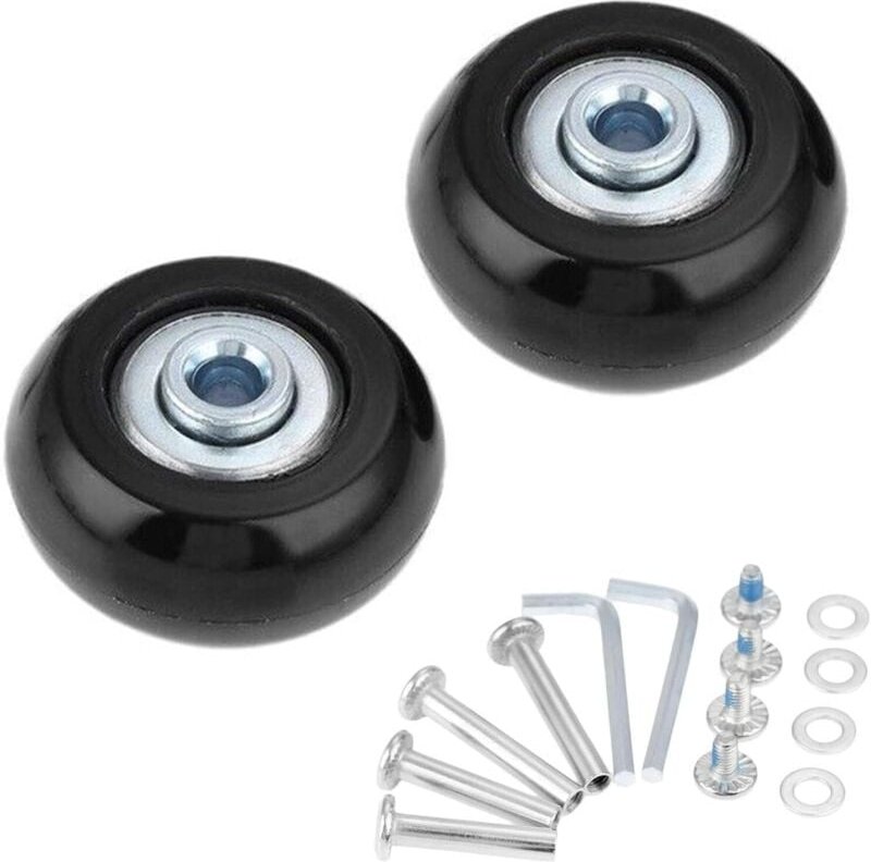 Thumbnail - Sollbry Koffer-Ersatzräder, Koffer-Ersatzräder, Kofferrolle, Kofferrad, Ersatz-Gepäckrollen, Universal-Kofferrad, Ersatz...