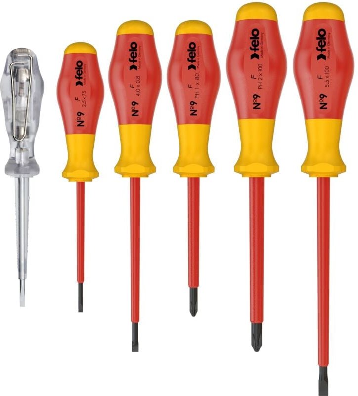 Isolierter Schraubendreher-Satz Serie Nr. 9 6-tlg. SL/PH Felo 91396198