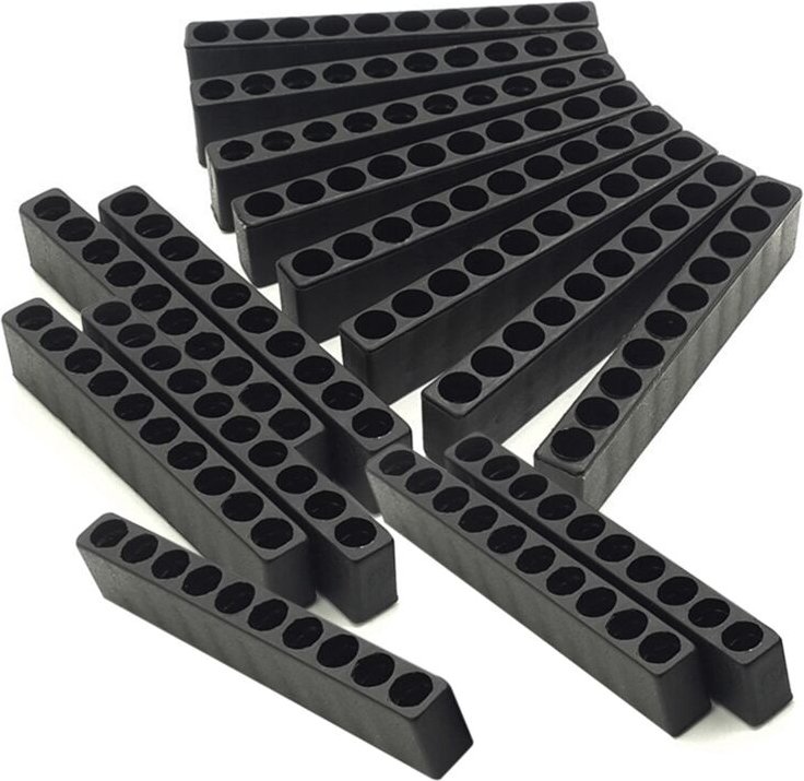 15-teiliger 10-Loch-Schraubendreher-Bithalter mit Sechskantschaft, Kunststoffkopf, Aufbewahrungsständer für Elektrozubeh...