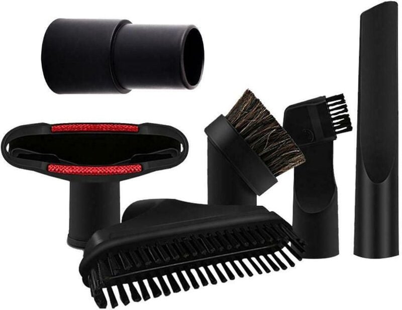 Staubsauger-Zubehör, Saugmund, Saugkopf, Rundbürste, Bürstenkopf, Borstenbürste, Innendurchmesser 32 mm/35 mm, Set mit s...