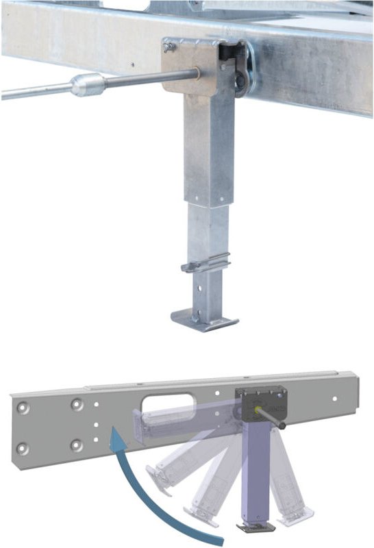 Stabilisatorzylinder Clickfix Max. Höhe 624 mm - Al-ko