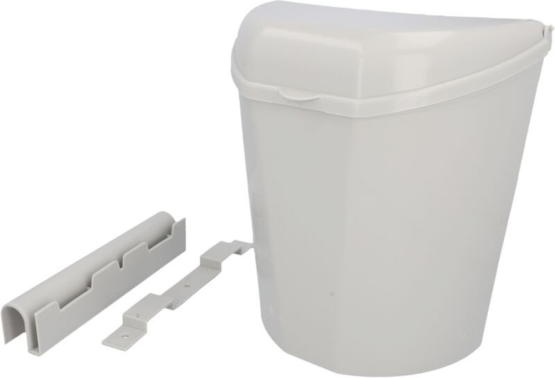 Cartrend Caravan Abfalleimer mit Deckel und Halterung 10 Liter Einbau-Mülleimer