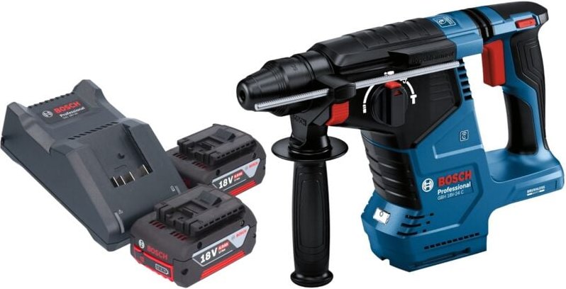 Bosch gbh 18V-24 c Professional Akku Bohrhammer 18 v 2,4 j Brushless sds plus + 2x Akku 4,0 Ah + Ladegerät