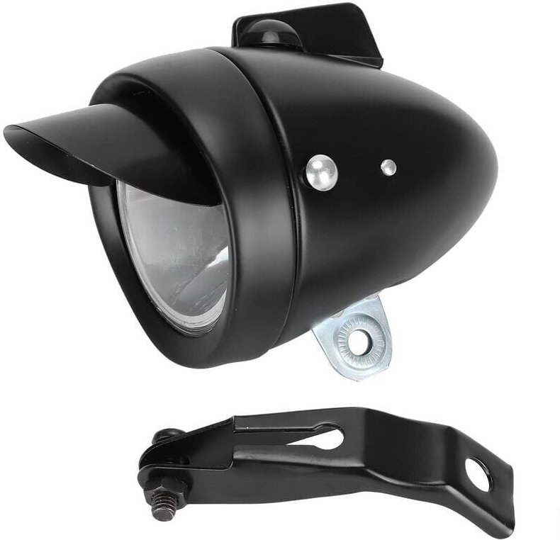 Fahrrad-Frontlicht, Retro-Fahrrad-LED-Licht Nachtfahrtsicherheits-Frontscheinwerfer Vintage-Fahrradscheinwerfer Fahrrads...