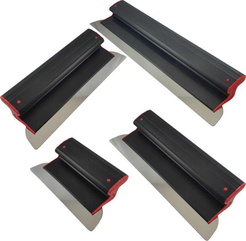 Set Flächenspachtel Edelstahl, Flexibel Blatt 0,3mm Kunstoffgriff Ergo Ergoplast 250-800mm - Contoo