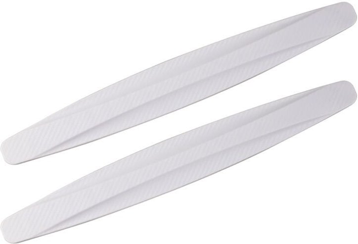 Lot de 2 Universel De Voiture Avant Coin Arrière Bumper Guard Protector Fibre De Carbone Anti-collision Bande Autocollan...