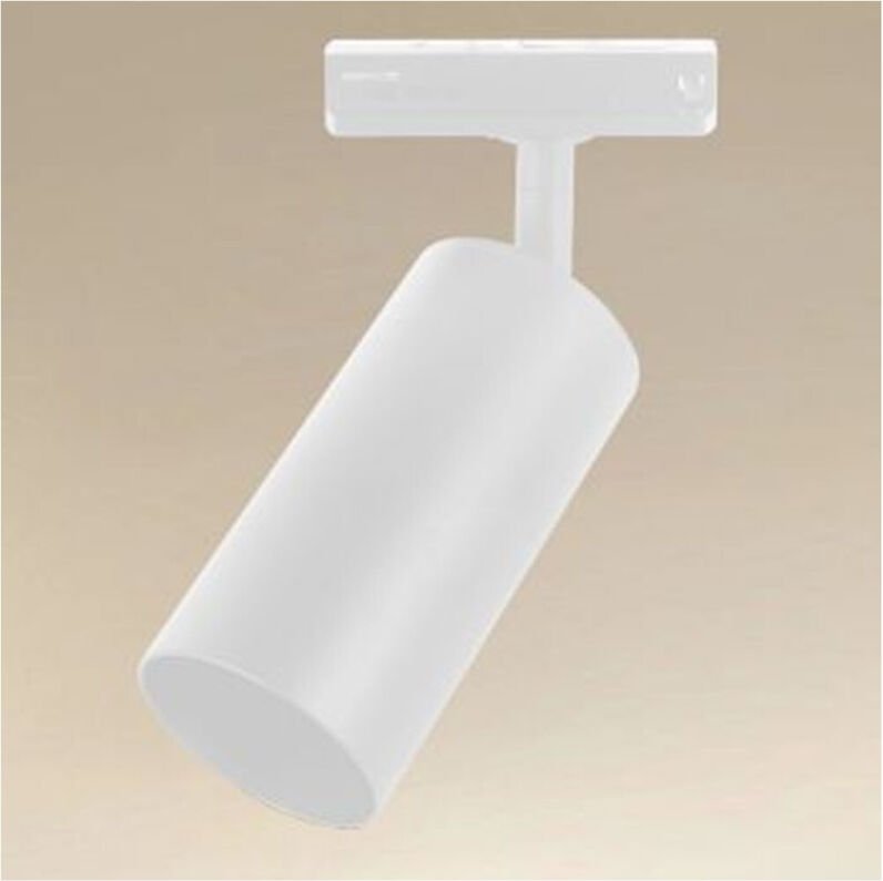 Trade Shop Traesio - Trade Shop - zylinder-strahler GU10 anschluss für schiene weiss IP20 für den innenbereich 00731 -