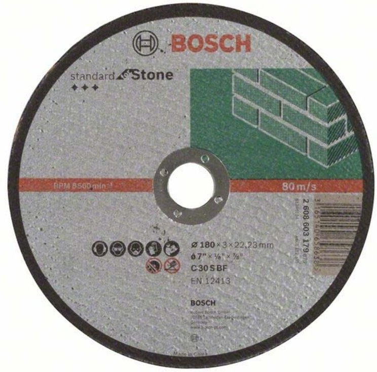 Pro Stone Trennscheibe 180 x 3 x 22,23 mm - 2608603179 - Bosch