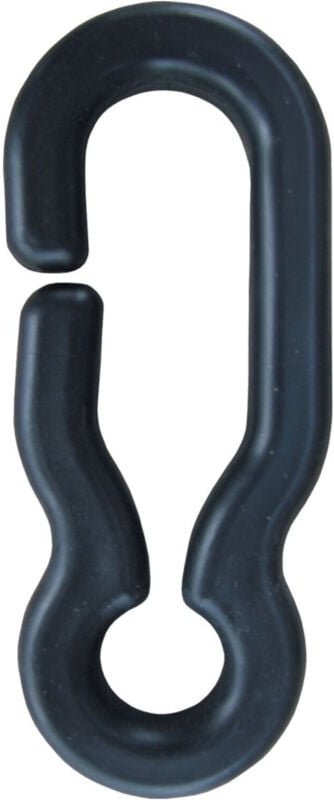 Universalhaken schwarz für Kunststoffkette