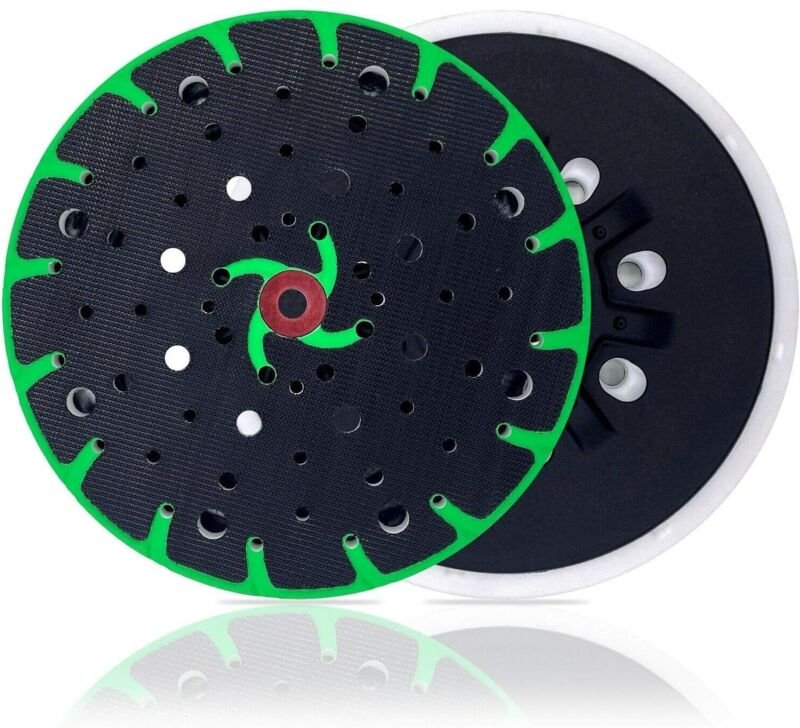 Thumbnail - 1 x harter Schleifteller für Festool Exzenterschleifer 150 mm mit Trägerplatte, M8-Anschlussgewinde, Staubabsaugung für ...