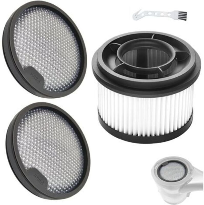 Staubsaugerzubehör 4-teilig, passend für Staubsauger T10/T20/T30/V12S/V16S/G9/G10, mit 2 Filtern + 1 Filter + 1 Reinigun...