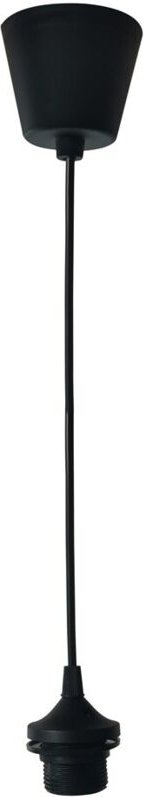 Mattschwarzer Anhänger 1xE27