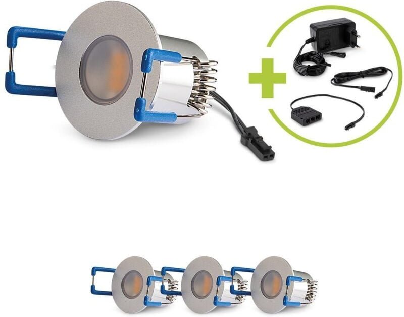 LED Mini Einbauspot 1.5W 12V 3000K IP20 - Form: rund 35mm - Anzahl: 4x