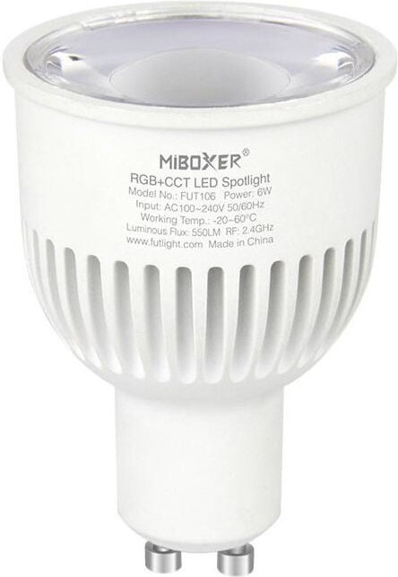 Led Glühbirne Gu10 6w Cct Rf 2,4ghz Fut107