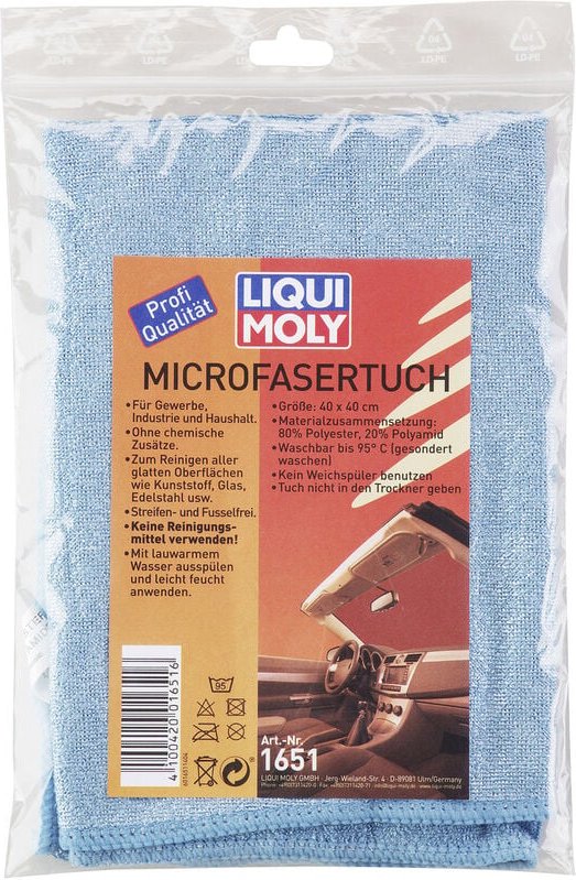 1651 Microfasertuch 1 St. (l x b) 40 cm x 40 cm - Liqui Moly