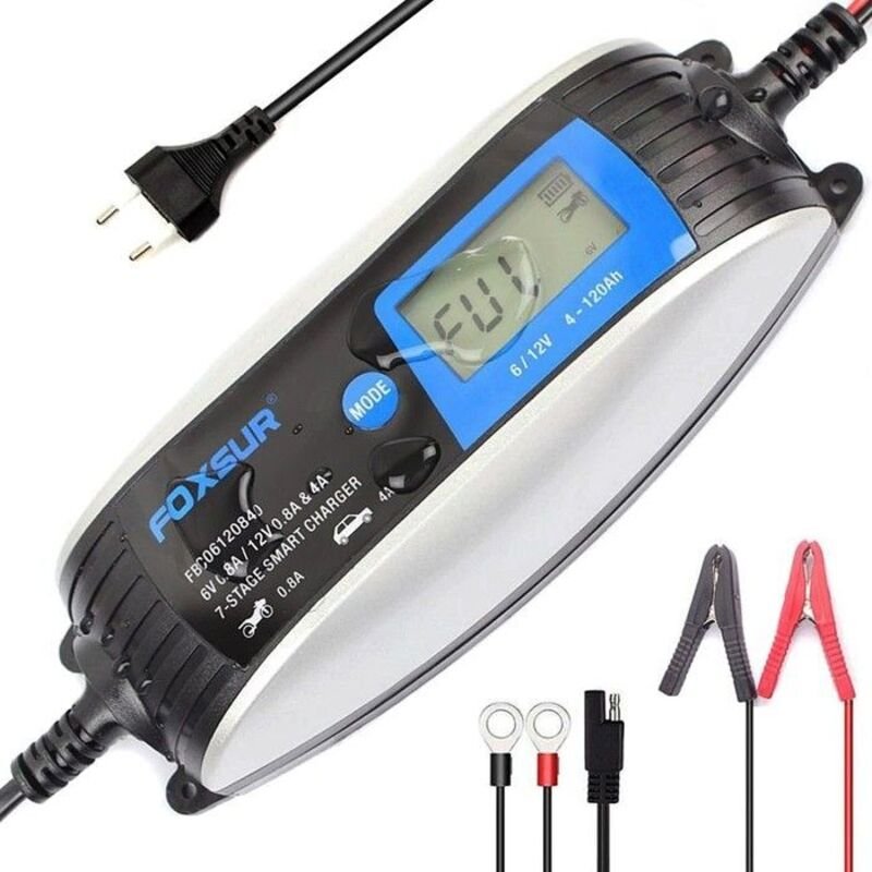 Ladegerät für Motorrad-Batterien Lumitecs ST3 vollautomatisch 6V 12V 4A