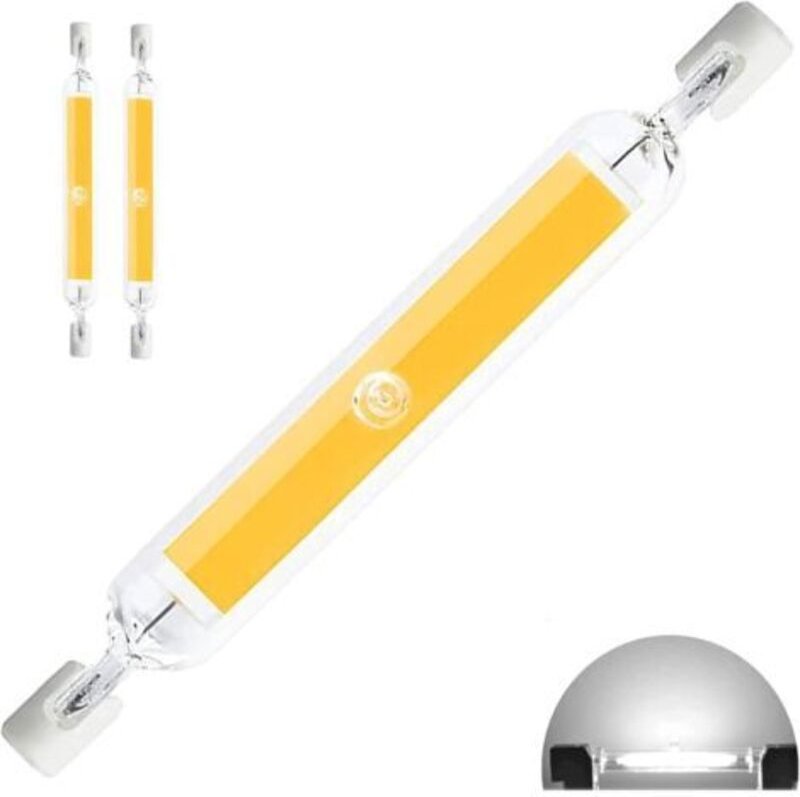 LaBlanc R7S LED-Lampe, 118 mm, 20 W, dimmbar, natürliches Licht (4500 K), 500 lm, R7S COB-LED-Röhren für Projektoren, li...