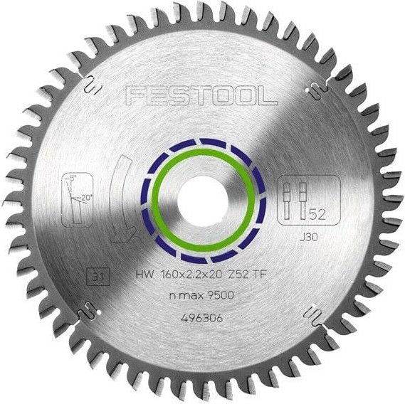 Spezial-Sägeblatt 160x2,2x20 TF52 – 496306 - Festool