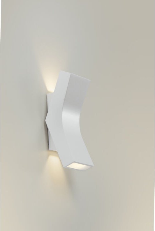 Aplique bend led 9w 3000k blanco porcelana 239lm
