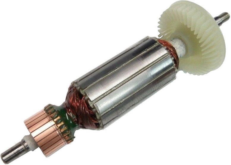Thumbnail - Trade-shop - Anker Rotor mit Lüfter für Bosch Winkelschleifer GWS7-125, GWS7-115, GWS650 / Ersatz Motor Anker zum Austau...