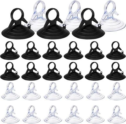 60 Stück Saugnapf-Sonnenblende, 45 mm Saugnapf ohne Haken, Saugnapf, PVC-Saugnäpfe, Mini-Saugnapf, transparenter und sch...