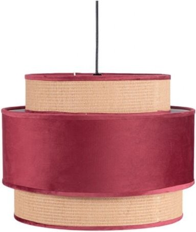 Fabrilamp - Hängeleuchte de 1 Leuchte mit 3 Schirmen adriano weinrot