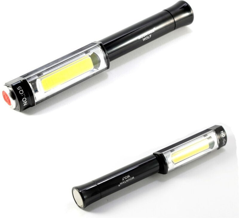 Trade Shop Traesio - Trade Shop - cob led taschenlampe tragbare led notlampe cob streifen arbeit magnet Q5 -