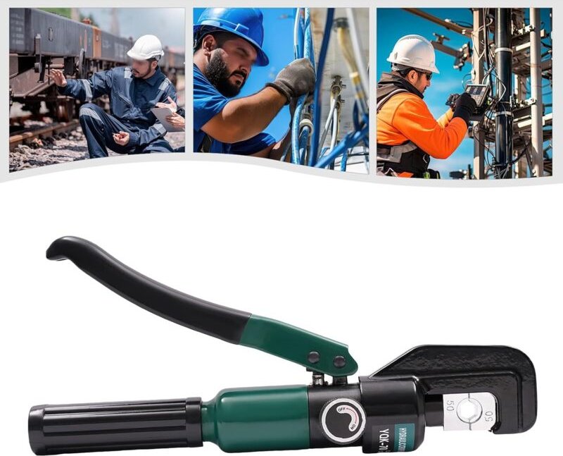 Hydraulische Crimpzange Presszange Hydraulikpresse Quetschzange Kabelschuhe Zange 4-70 mm² Zange Aluminium und Kupferdra...