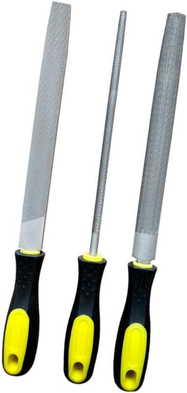 Herramienta de afilar limas triangulares de metal de alta dureza para lijar cuchillos, herramienta pequeña para carpinte...