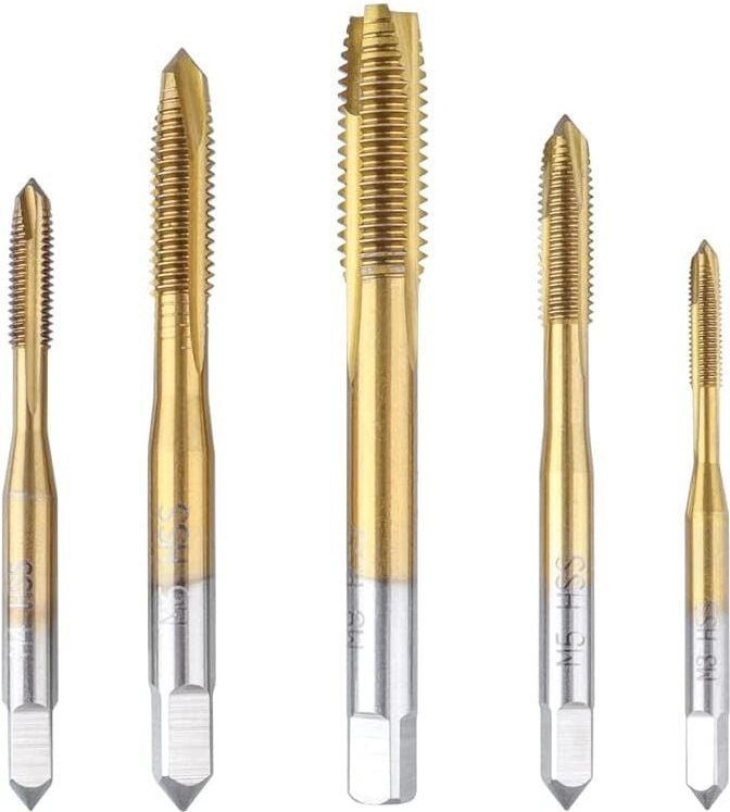 Dolaso - Gewindesatz Außengewindebohrer Hand gerade Nut mit metrischem Gewinde Hochgeschwindigkeitsstahl metrische Gewin...