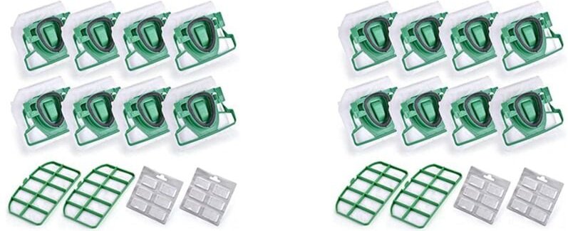 Für VK200 FP200 Teile für Kobold Staubsaugerbeutel Filter 16 VK200 Beutel + 4 hepa Filter + 24 Duftstoffe