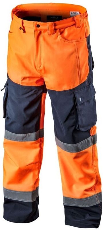 Softshell-Warnschutzhose mit Reflektionsstreifen orange xxxl
