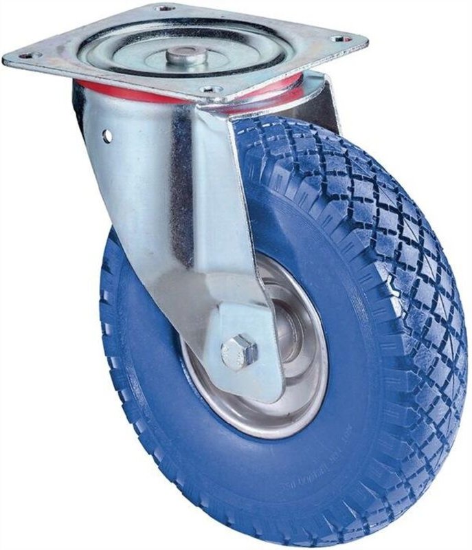 BS-R Lenkrolle, pannensicheres Rad, Stahlfelge, Rollenlager, Rillenprofil