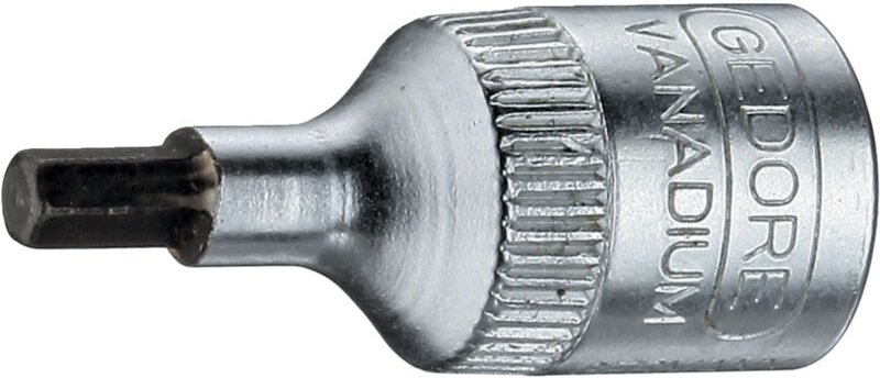 Gedore - Steckschlüsseleinsatz in 20 1/4 ″ Innen-6-kant Schlüsselweite 4 mm Länge 28 mm