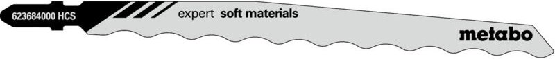 Metabo - 3 Stichsägeblätter expert soft materials 126 mm, hcs (623684000)