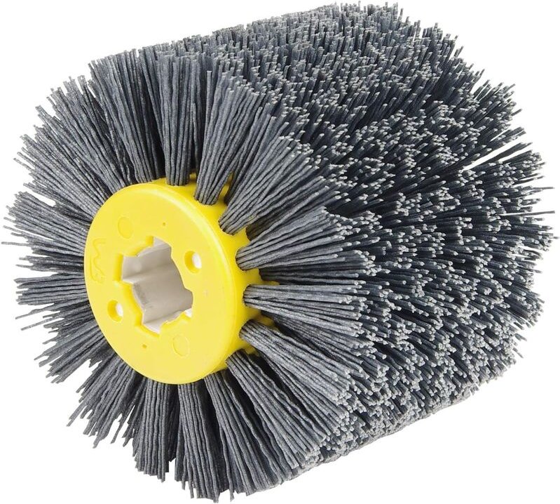 Schleifbürsten Nr. 240, Polierscheibe, Schleifdrahtrad, Durchmesser 120 mm, Schwarz (Nr. 240)