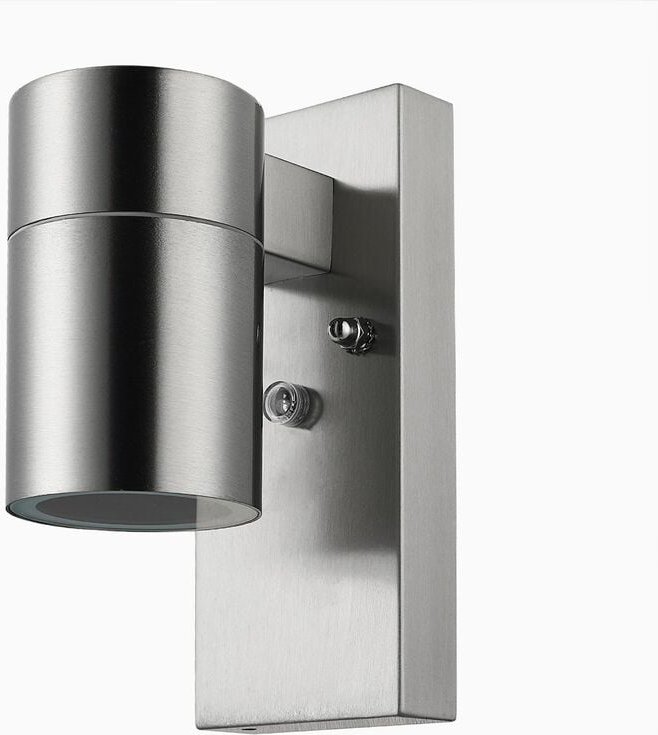 Außenleuchte Edelstahl Wandleuchte Außenwandleuchte Wegeleuchte IP44 Linnea - Tag/Nacht-Sensor - Deuba