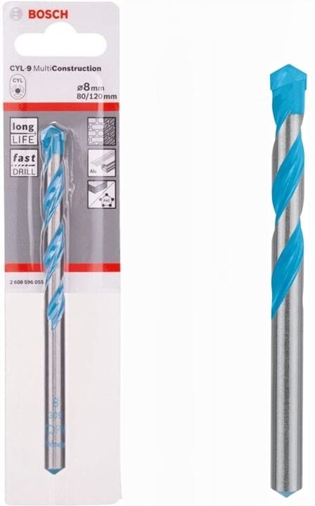 CYL-9 Mehrzweckbohrer ø 8 mm Professionel MultiContruction - Bosch