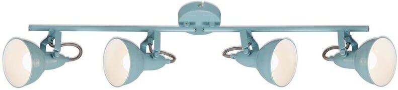 Deckenleuchte drehbar Retro 4xE14 40W schwenkbar mint-weiß Metall Briloner