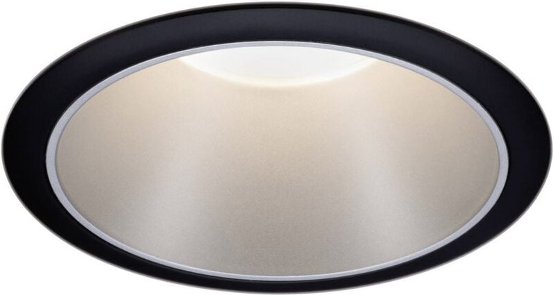 Paulmann 93407 Cole Coin Einbauleuchte LED 6 W Schwarz, Silber