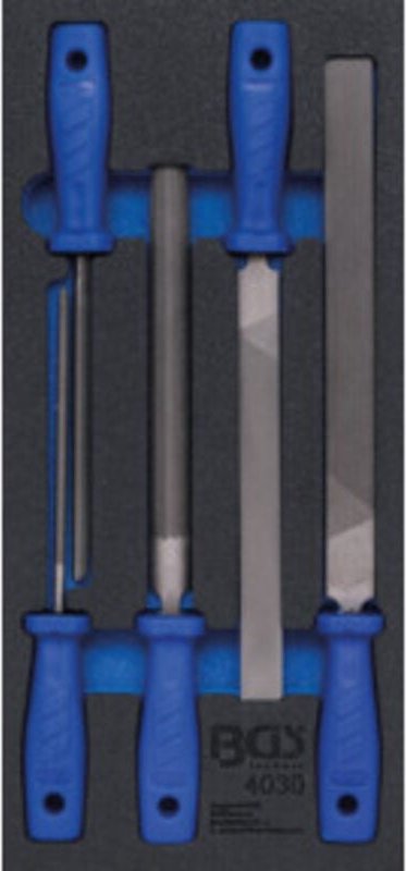 Werkstattwageneinlage 1/3: Feilen-Satz 5-tlg.