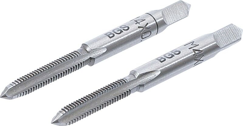 BGS Gewindebohrer Vor- und Fertigschneider M4 x 0,7 2tlg. - 1900-M4X0.7-B