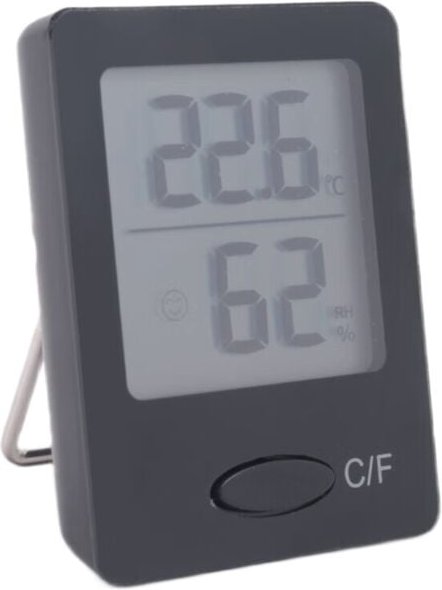 Tlily - Innen-Hygrometer-Thermometer, Raumthermometer mit großem LCD-Display, Feuchtigkeitsmonitor für das Home Office S...