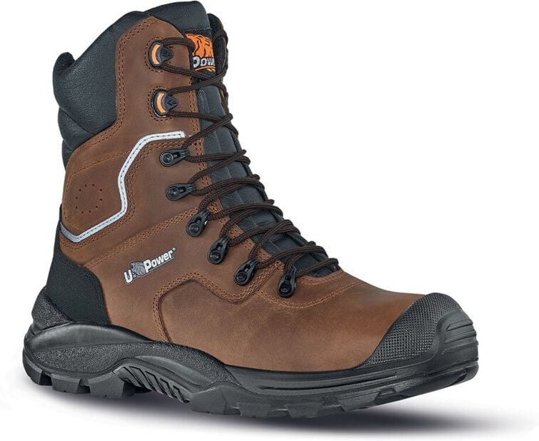 Hochsichere Sicherheitsschuhe CALGARY UK S3 SRC - Braun/Schwarz 46