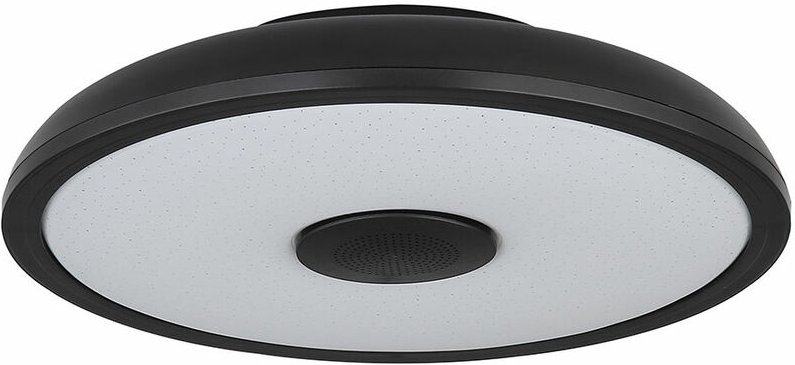 Deckenleuchte mit Bluetooth Lautsprecher Deckenlampe mit Farbwechsel dimmbare Lampe mit Fernbedienung, Sternen-Effekt, 1...