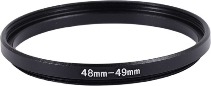 48 mm auf 49 mm Kamerafilter 48 mm-49 mm Step-Up-Ringadapter